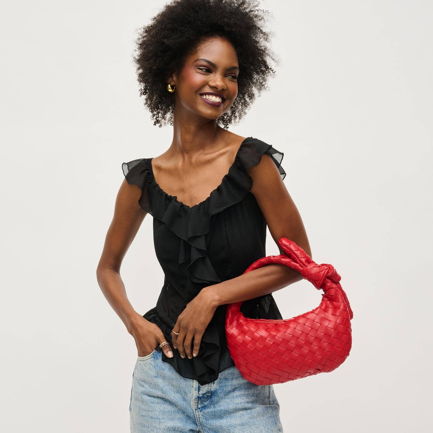 Elizabeth Woven Knot Clutch