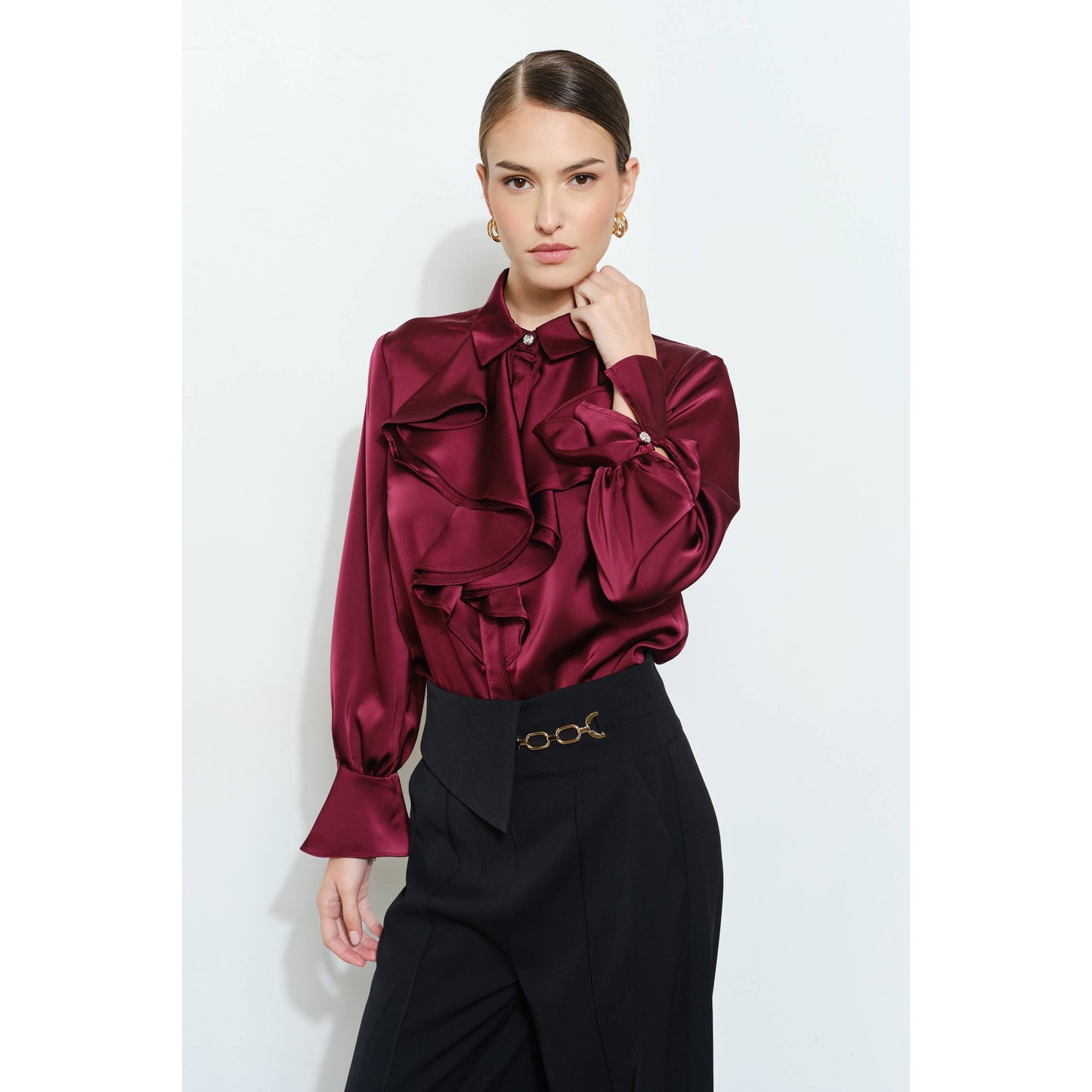 Satin Amelia  Blouse