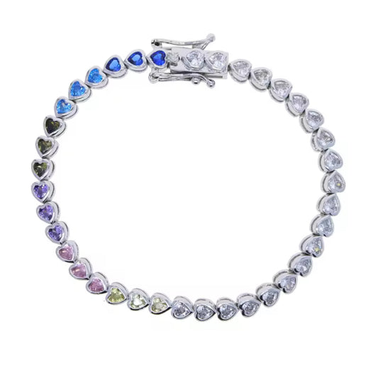 Heart Tennis bracelet