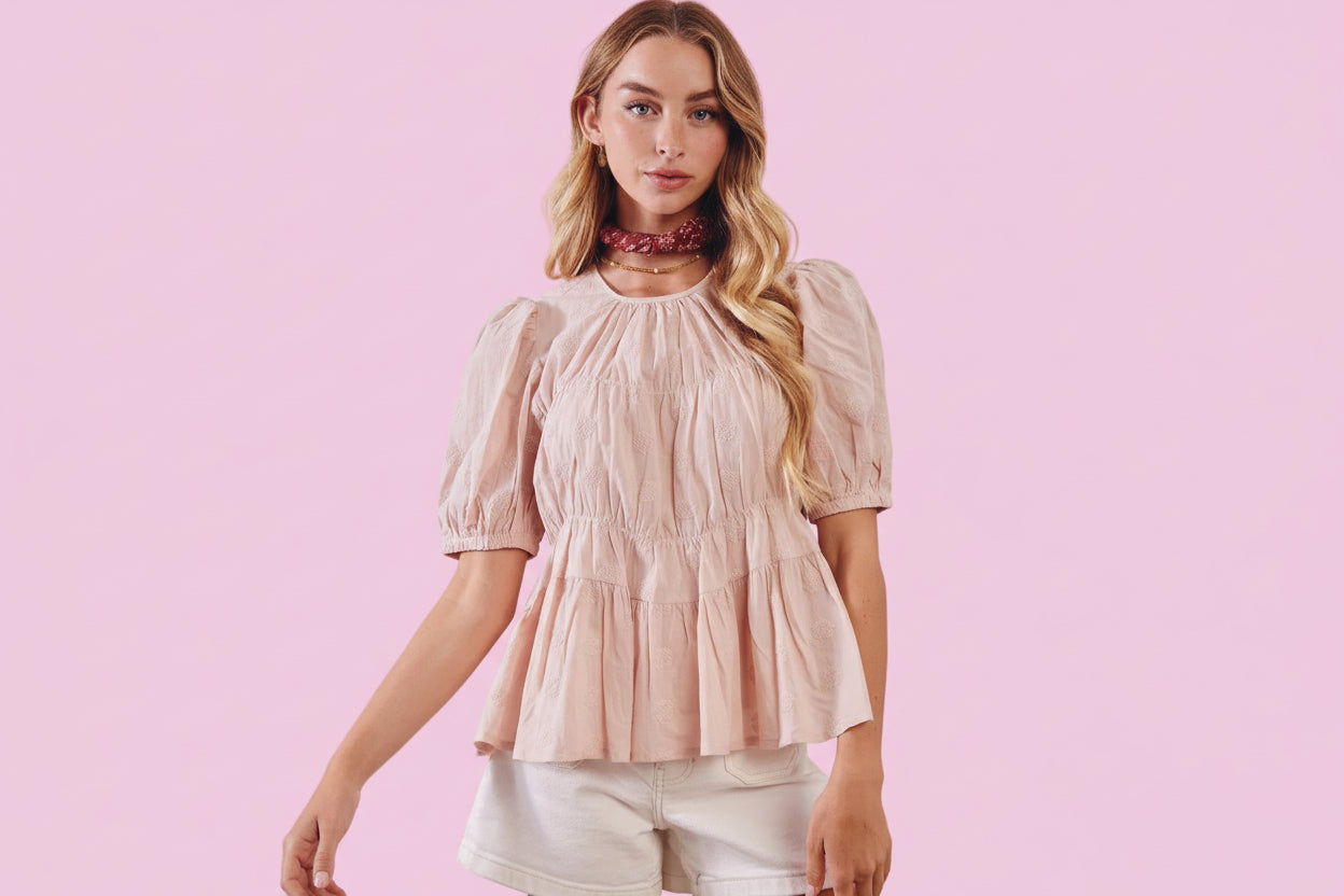 Rose Embroidered Blouse