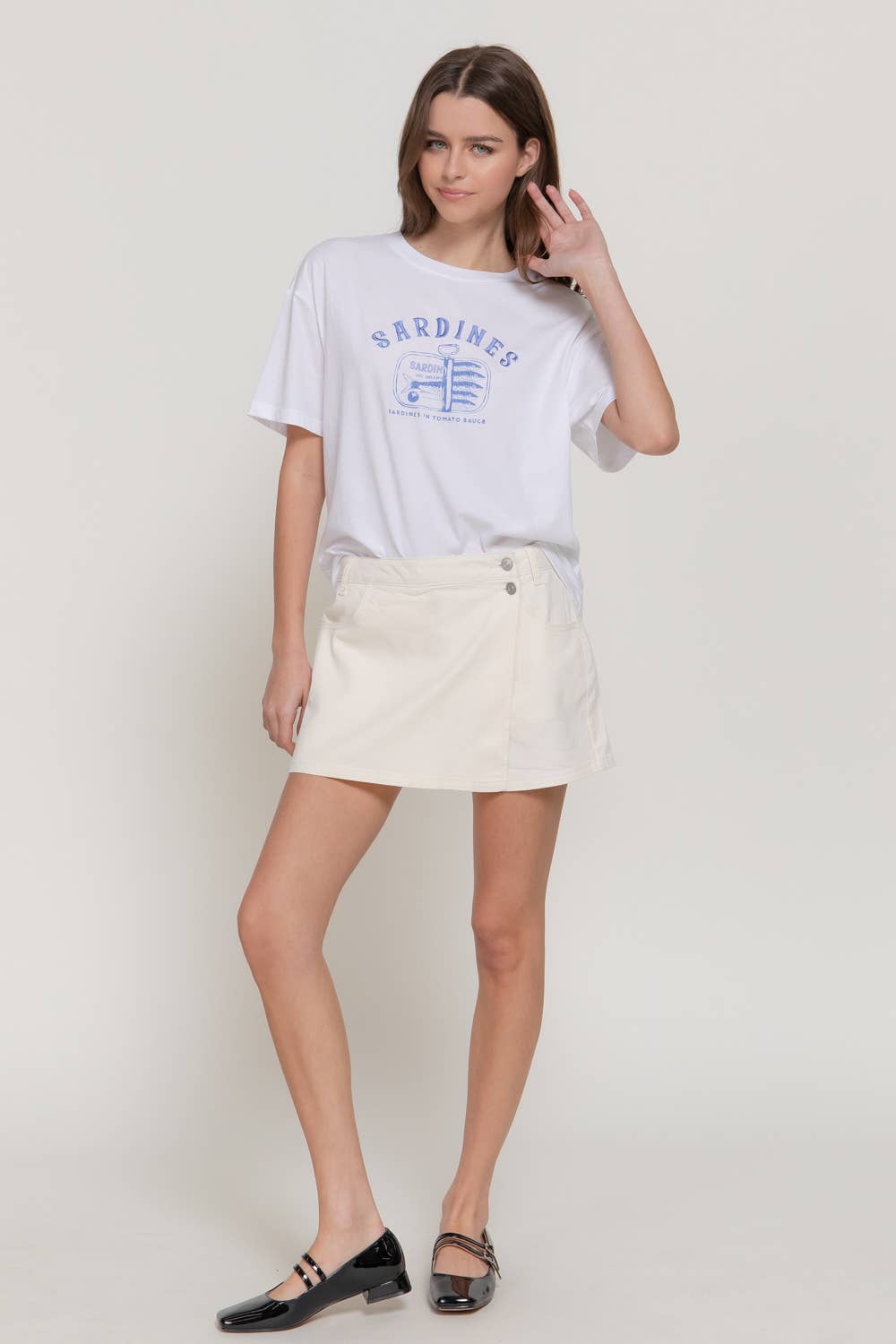 Sardines Embroidered T-Shirt