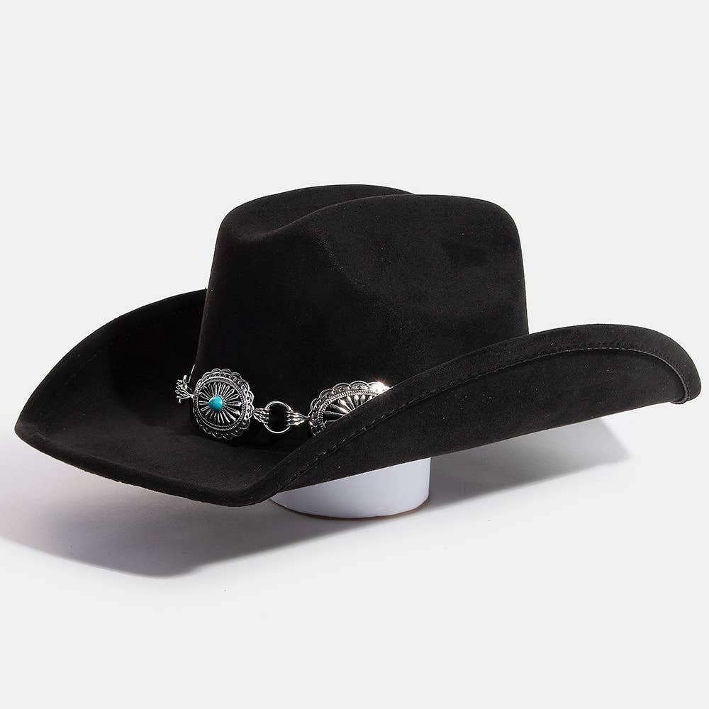 Turquoise Stud Western Cowboy Hat
