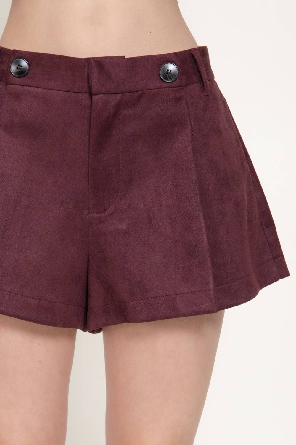 Suede Shorts