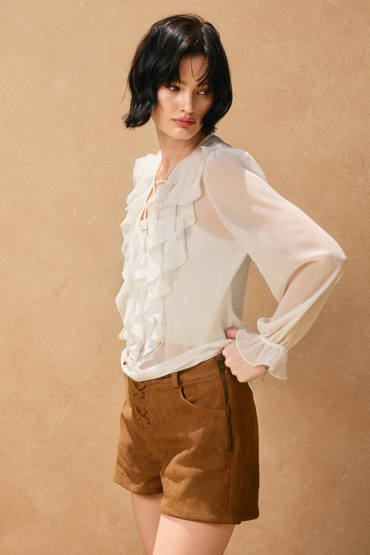 Frances Ruffle Blouse
