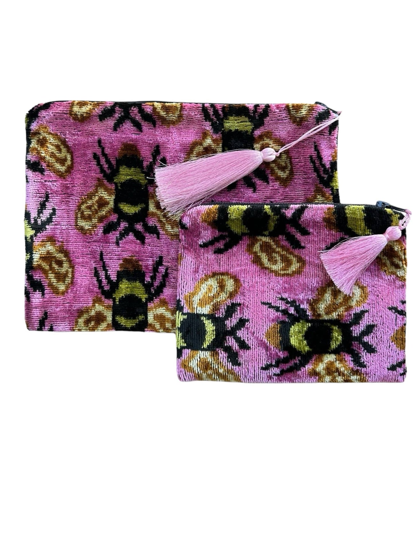 Silk Velvet Ikat Clutch/Pouch 