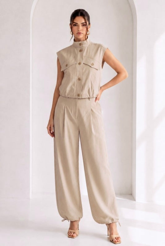 Khaki Pants Set