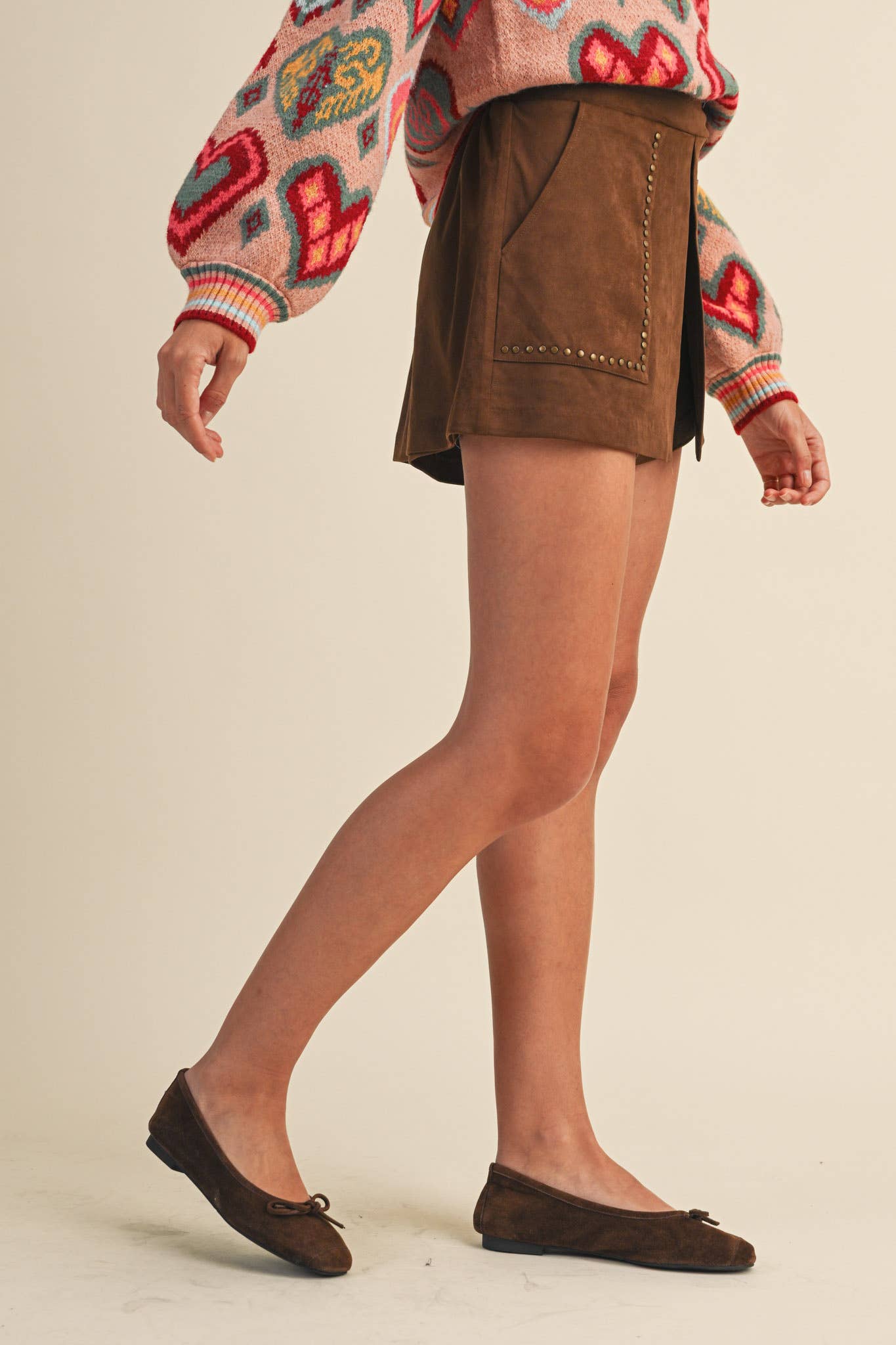 Yvonne Suede Shorts