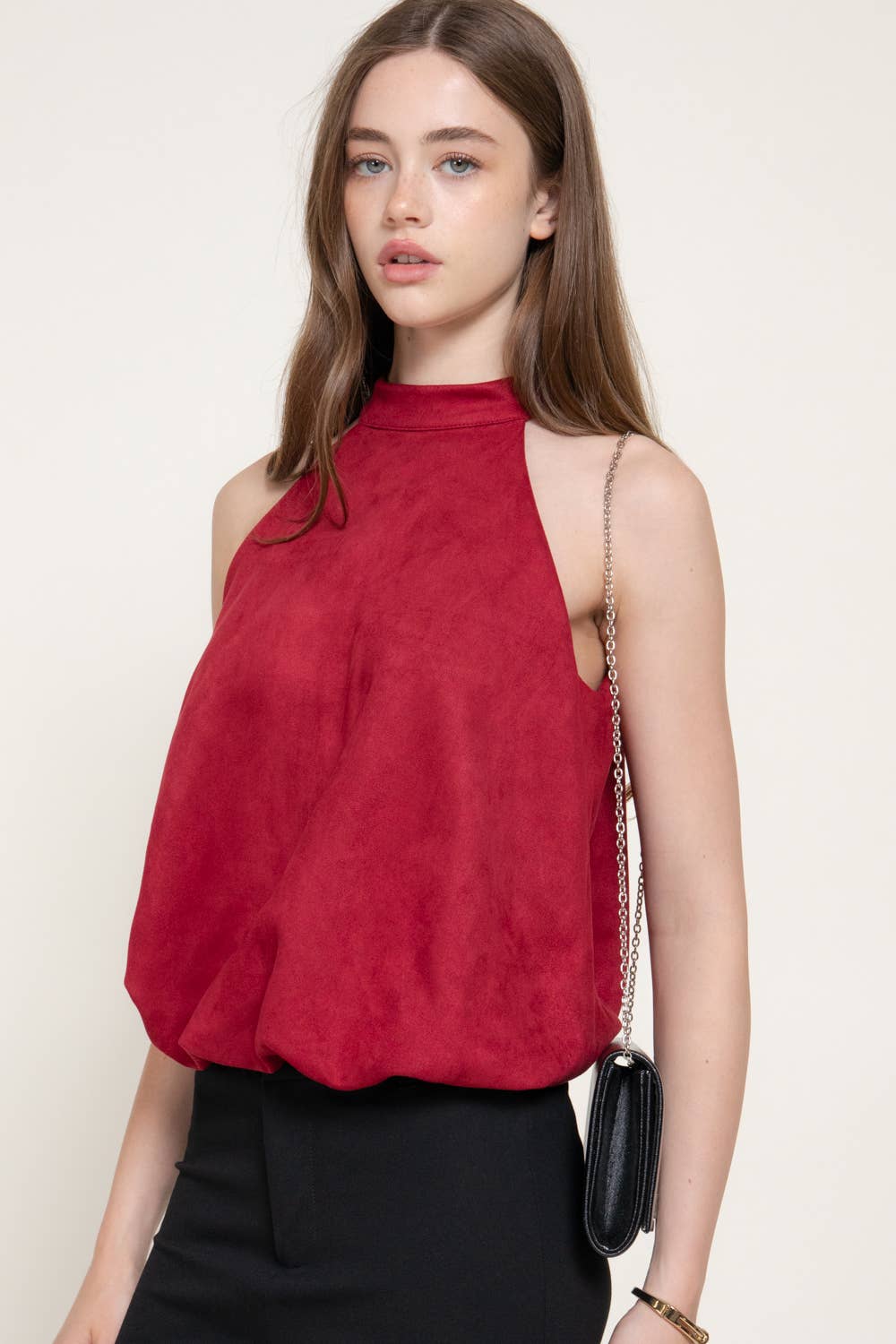 Loraine Suede HalterTop