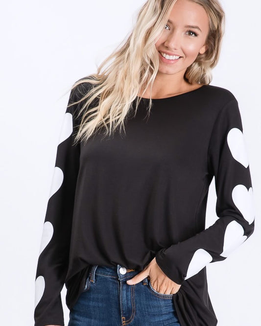 Black Heart Top