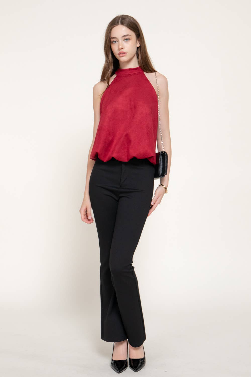 Loraine Suede HalterTop