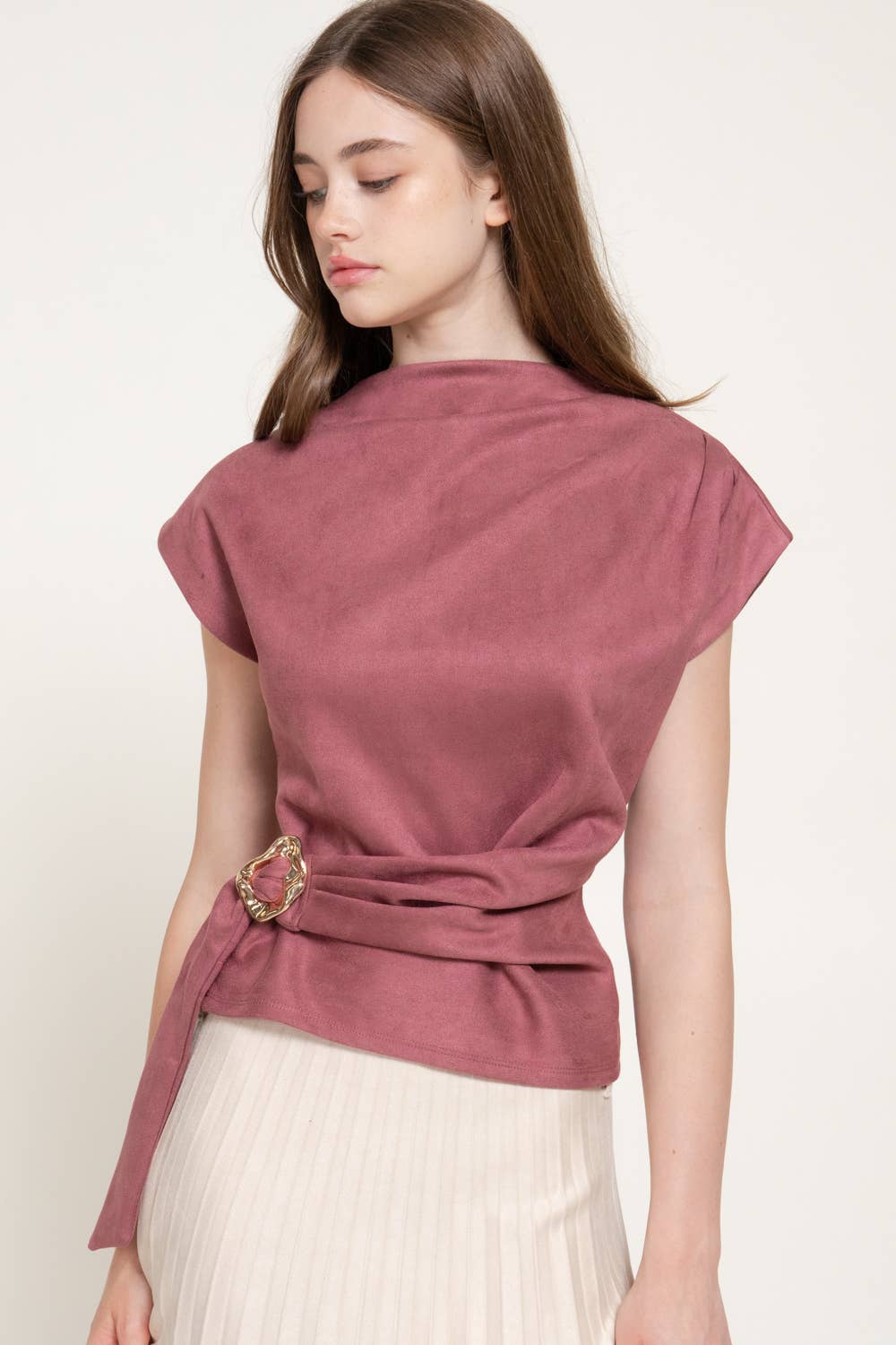 Cheryl  Suede Top