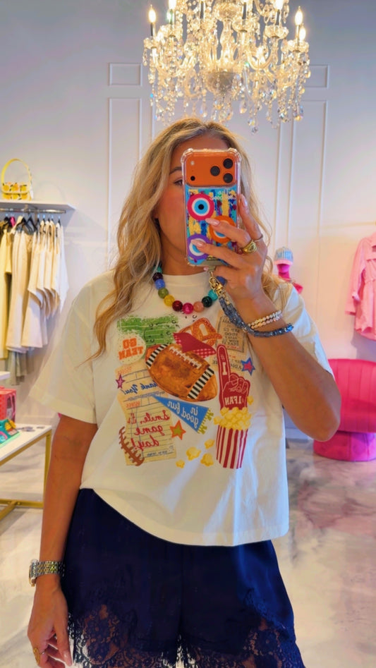 Football Crop Tee
