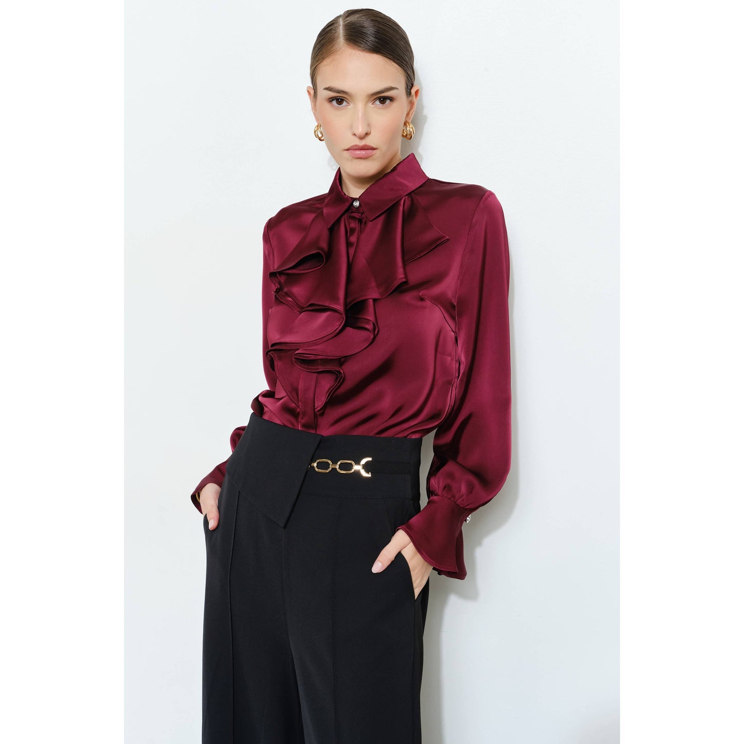 Satin Amelia  Blouse