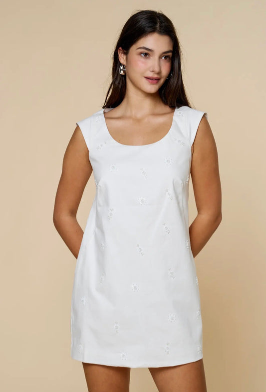 White embellished dress