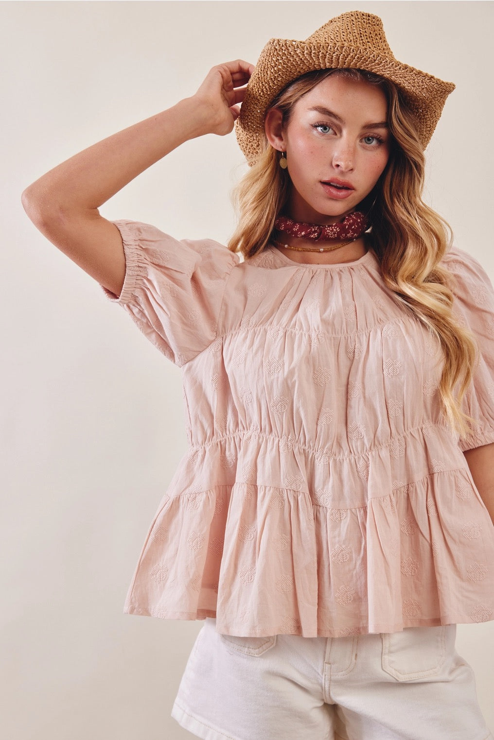 Rose Embroidered Blouse