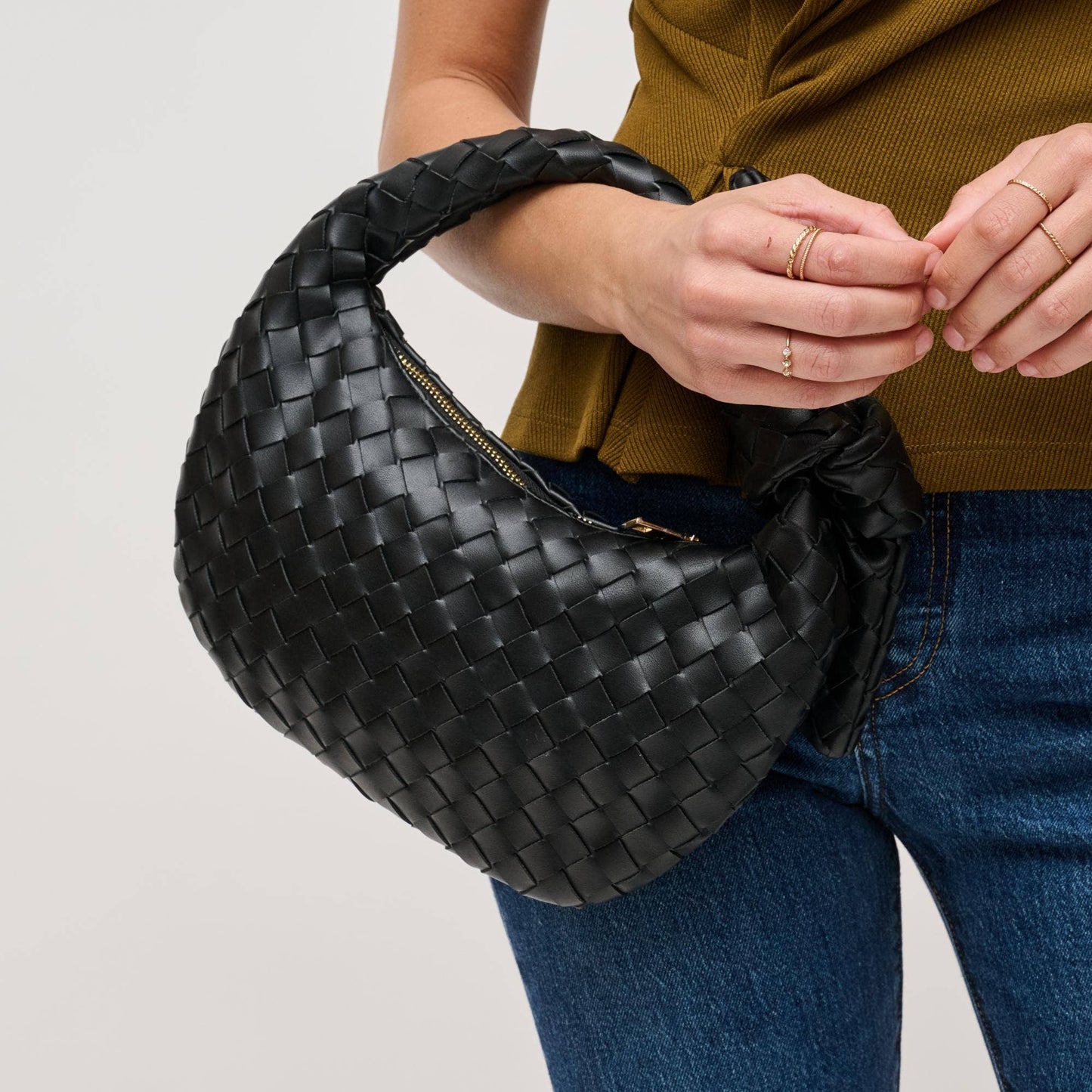 Elizabeth Woven Knot Clutch