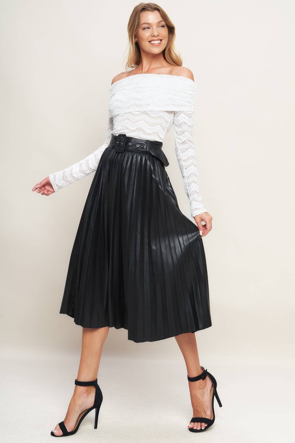 Estela Pleated Skirt