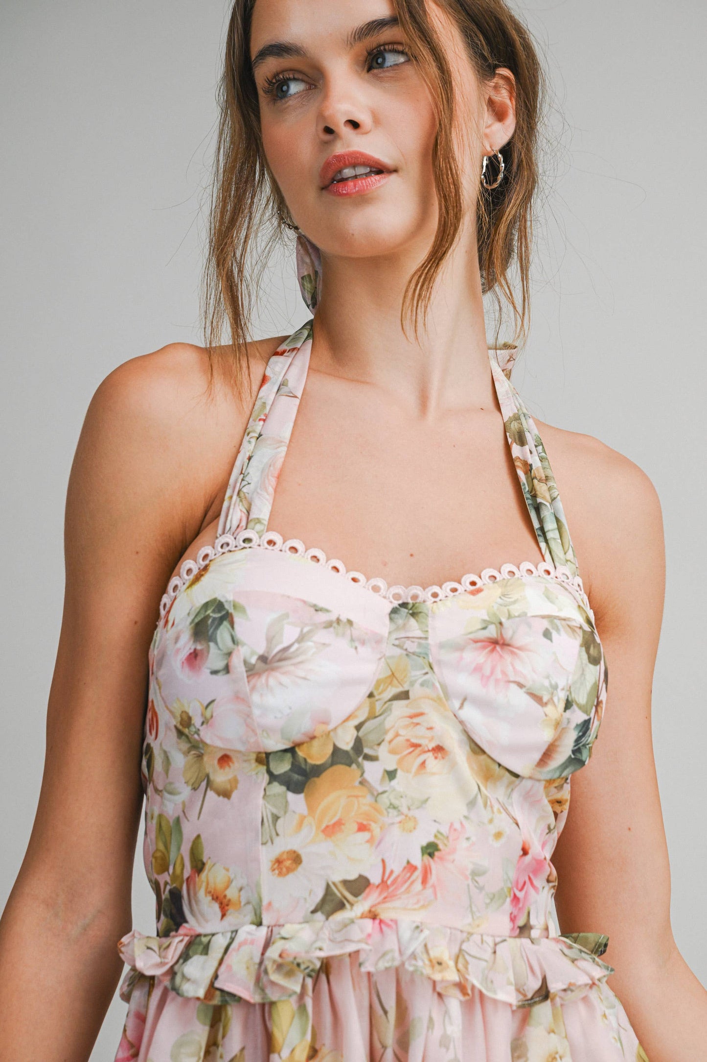 Floral Halter Dress