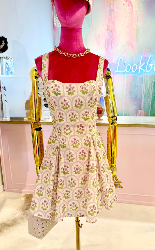Lavender Floral Dress