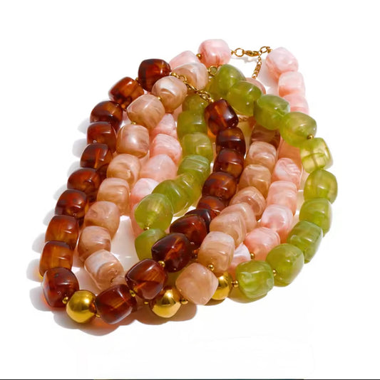 Acrylic Bead Necklace