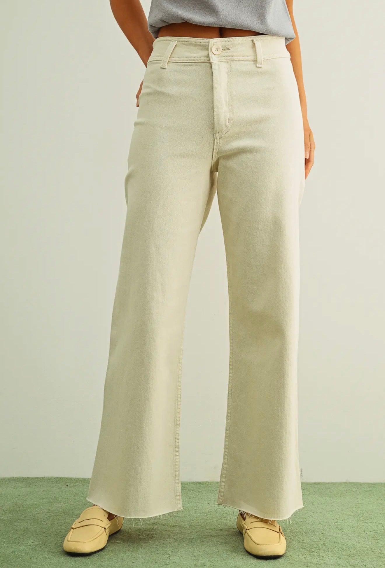 Wide Leg Denim Pants