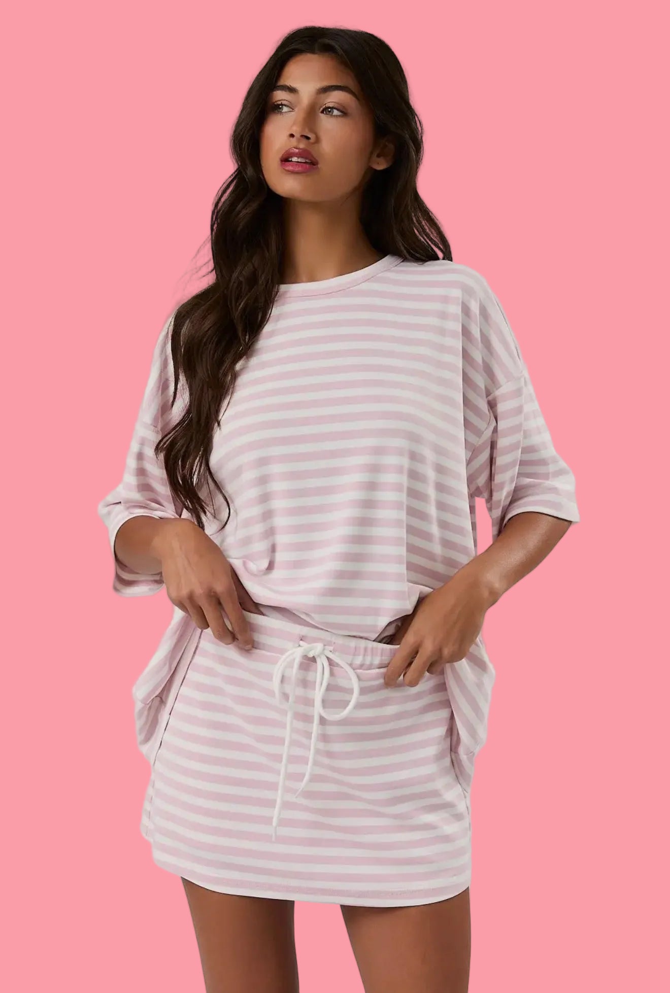 Striped Skort Set