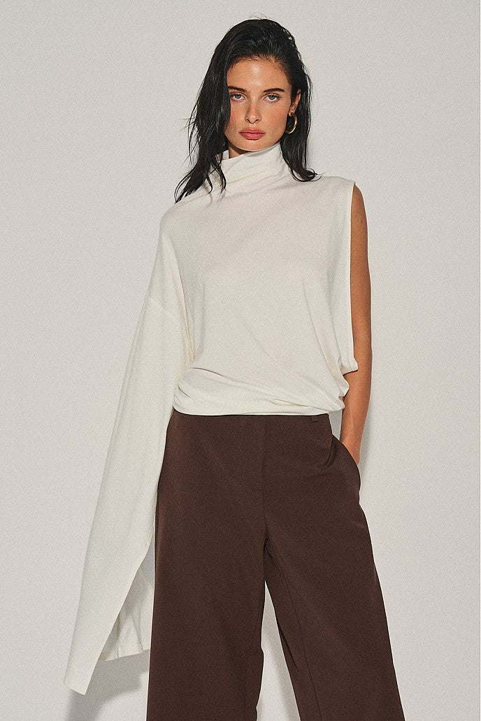 Leo Asymmetric  White Top