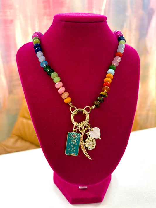 Multicolor Charm Necklace
