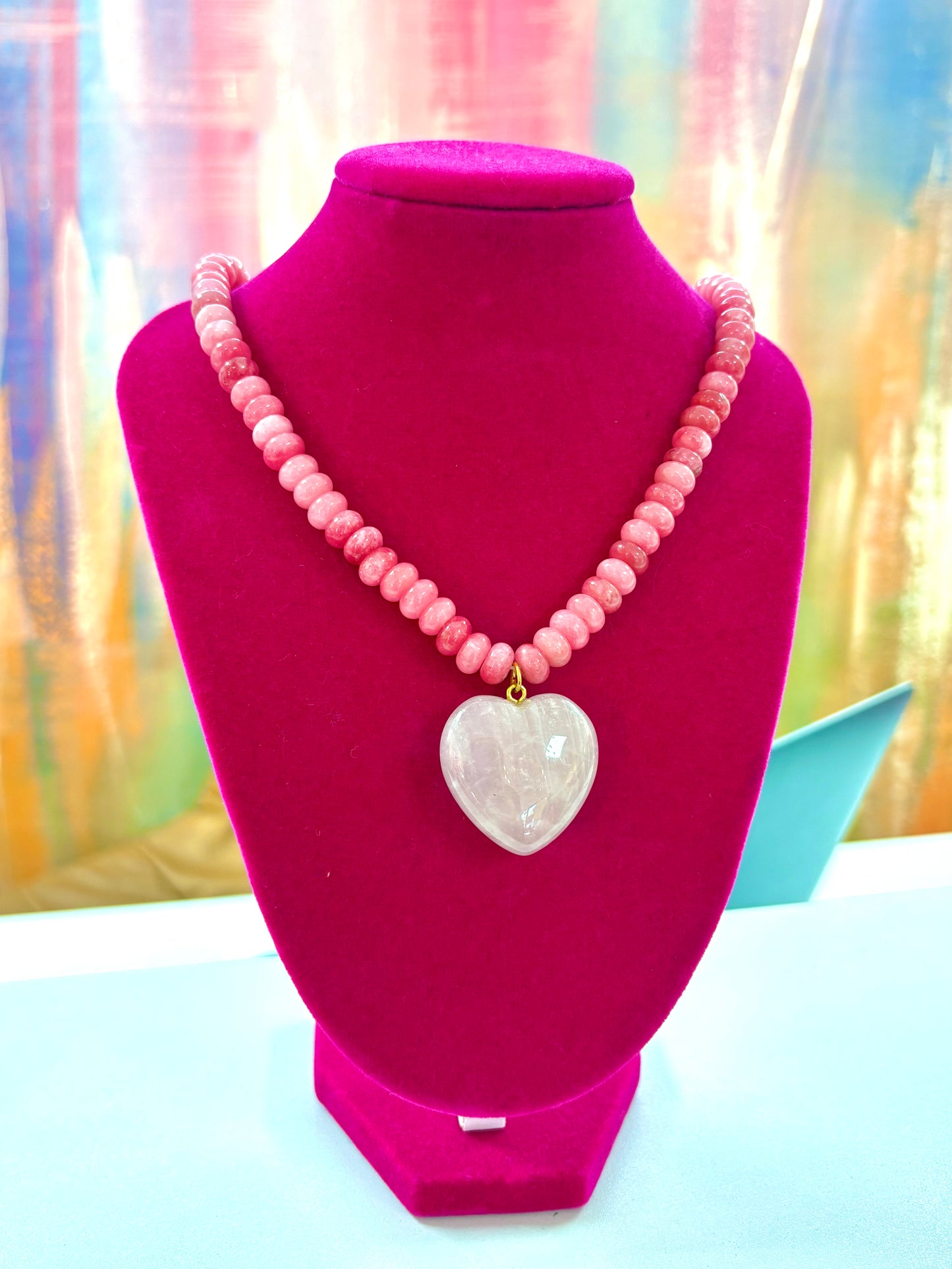 Pink Heart Necklace