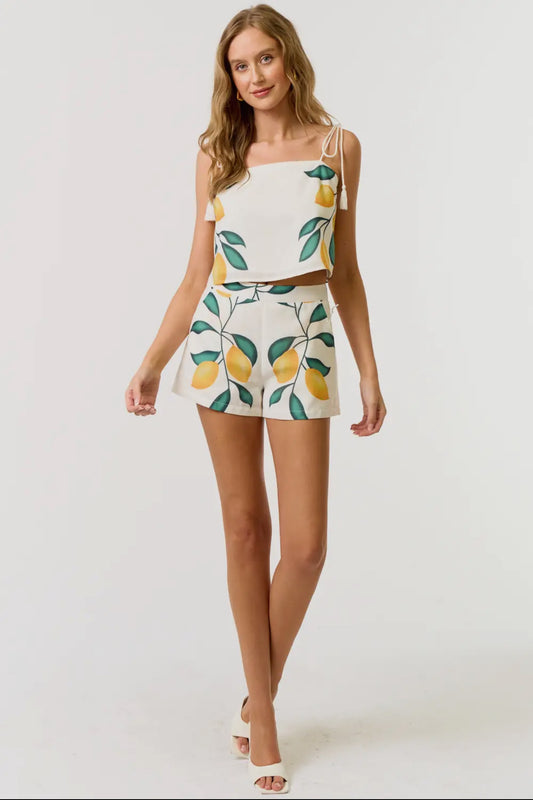 Lemons Short Set