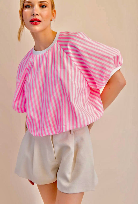 Ballon Hot Pink Top