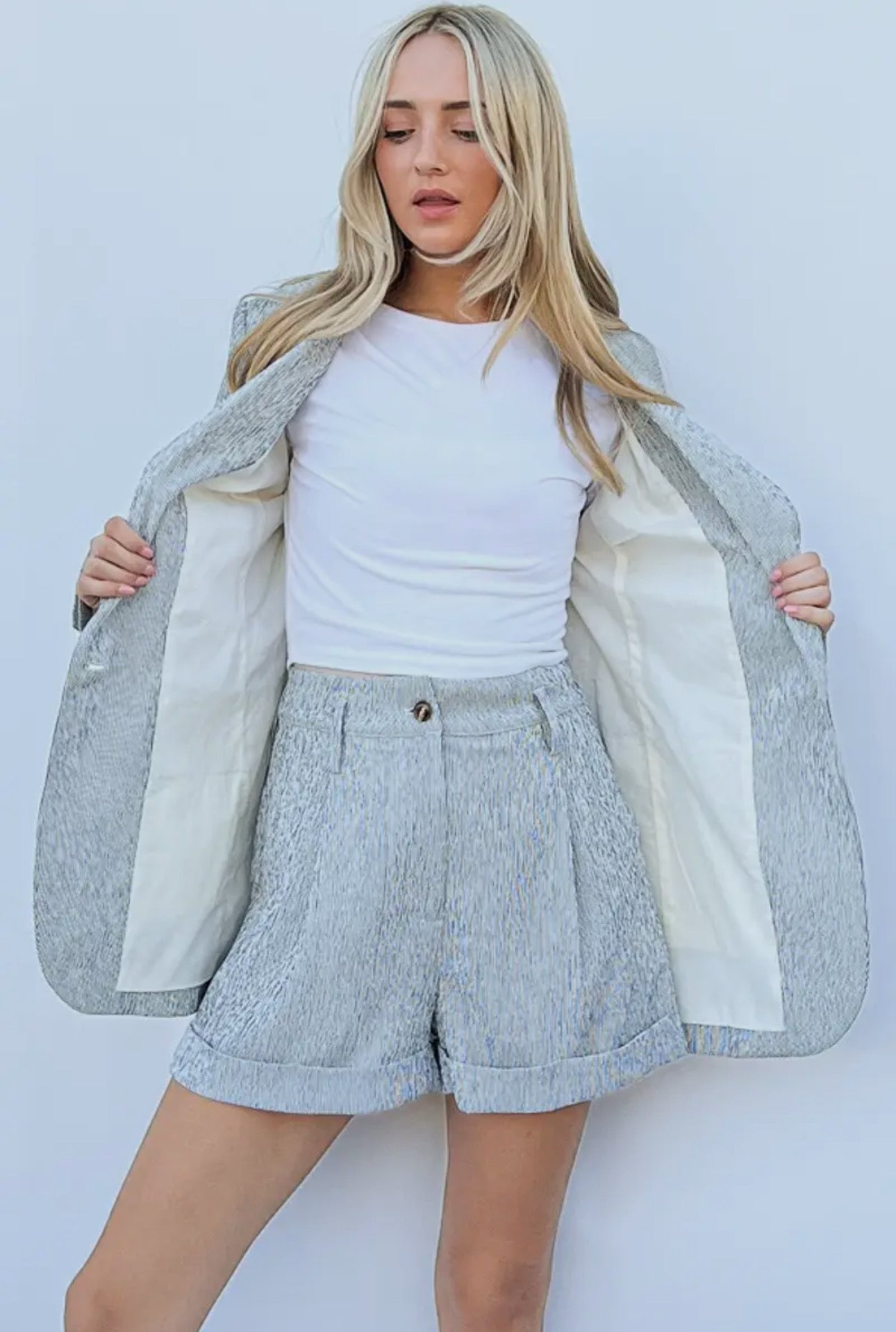 Blazer and Short Set