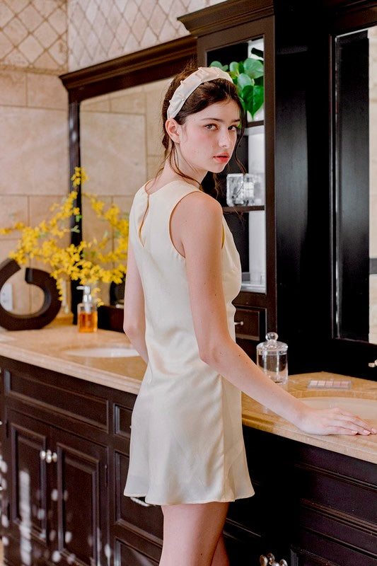 Sara Satin Mini Dress