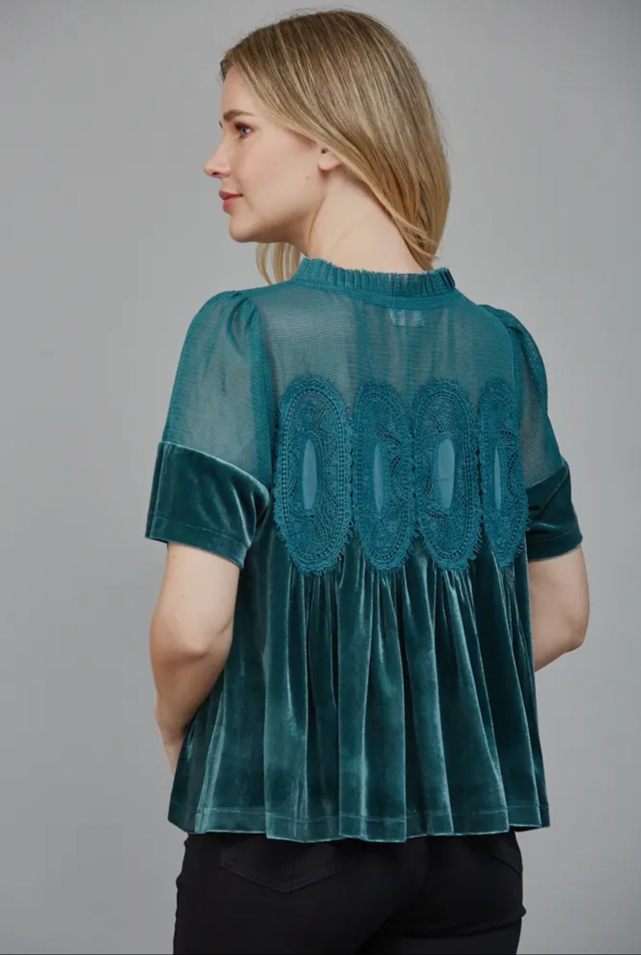 Alyssa Velvet Blouse