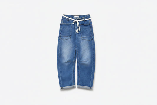 Anisa Barrel Denim Pants
