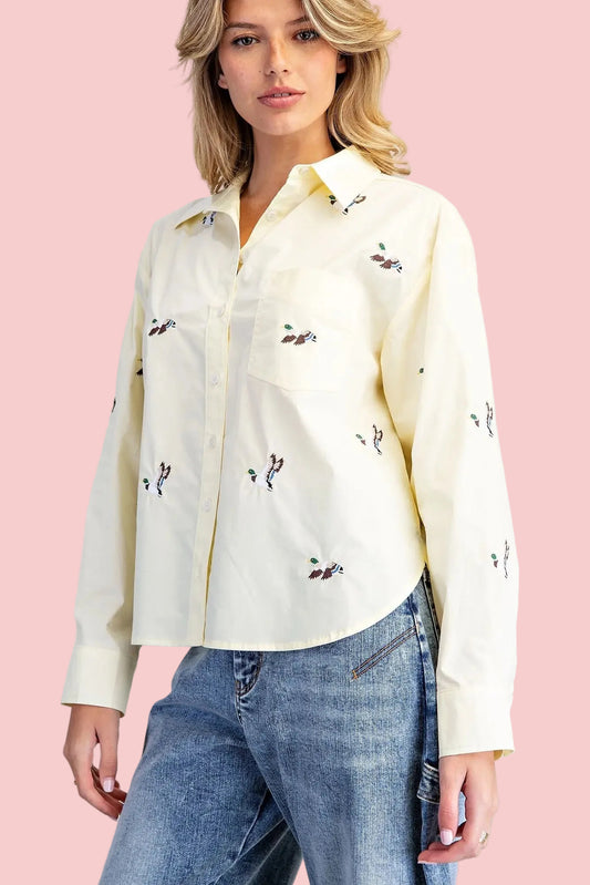 Duck Embroidered Shirt