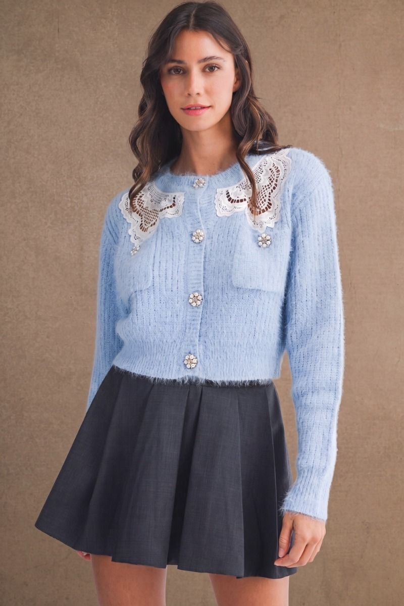Olivia Cardigan with Lace