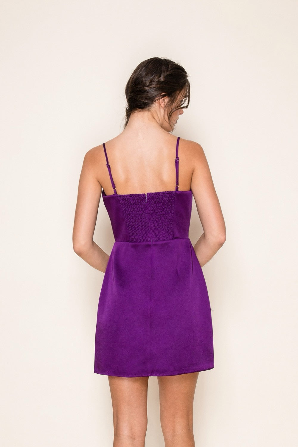 Georgina Purple Mini Dress