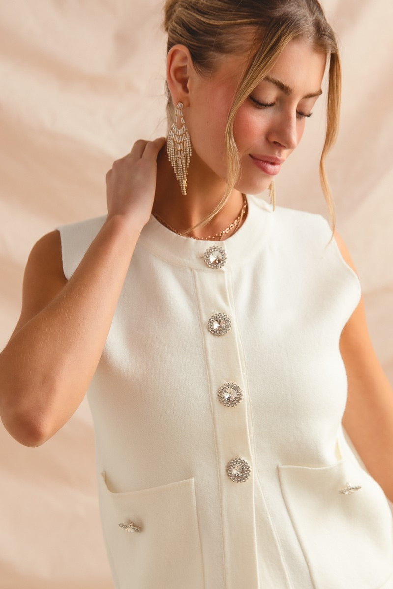 White Sweater Vest