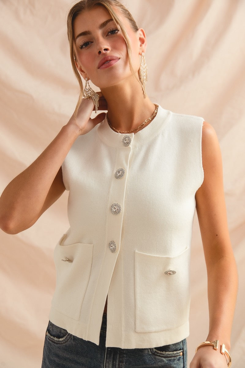 White Sweater Vest