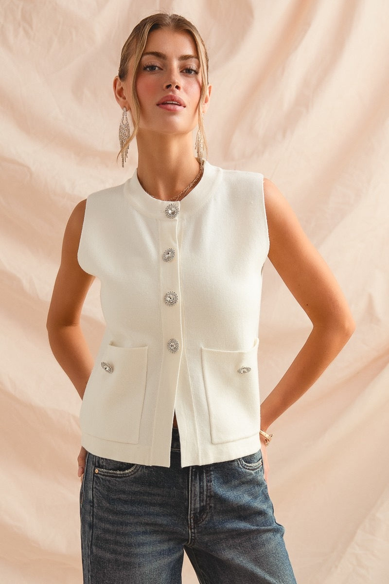 White Sweater Vest