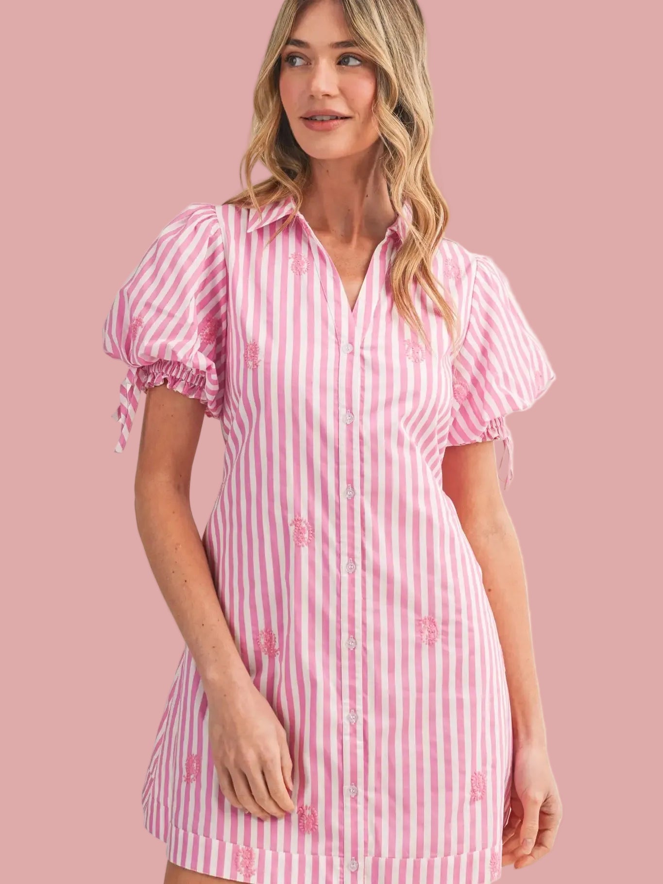 Lorraine Embroidered Dress