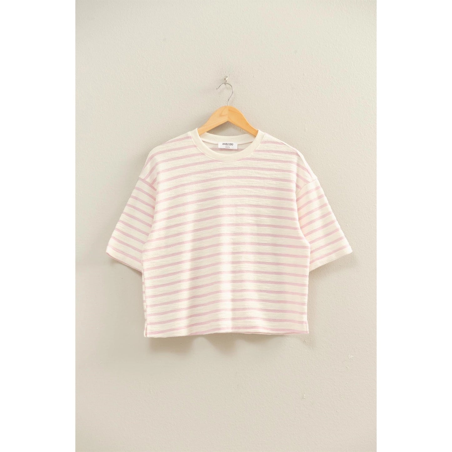 Pink Striped Short Set