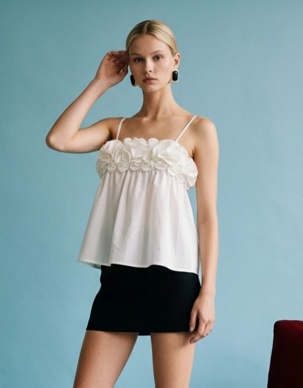 Flower White Top