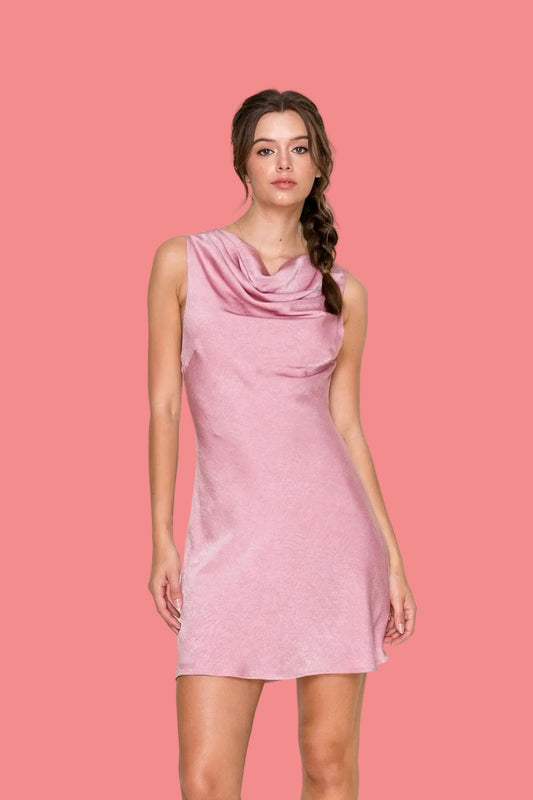 Sara Satin Mini Dress