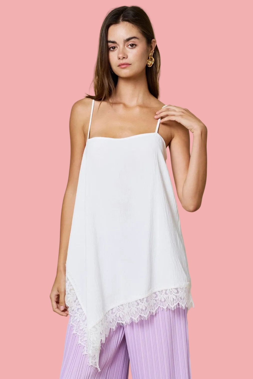 White Aurora Top