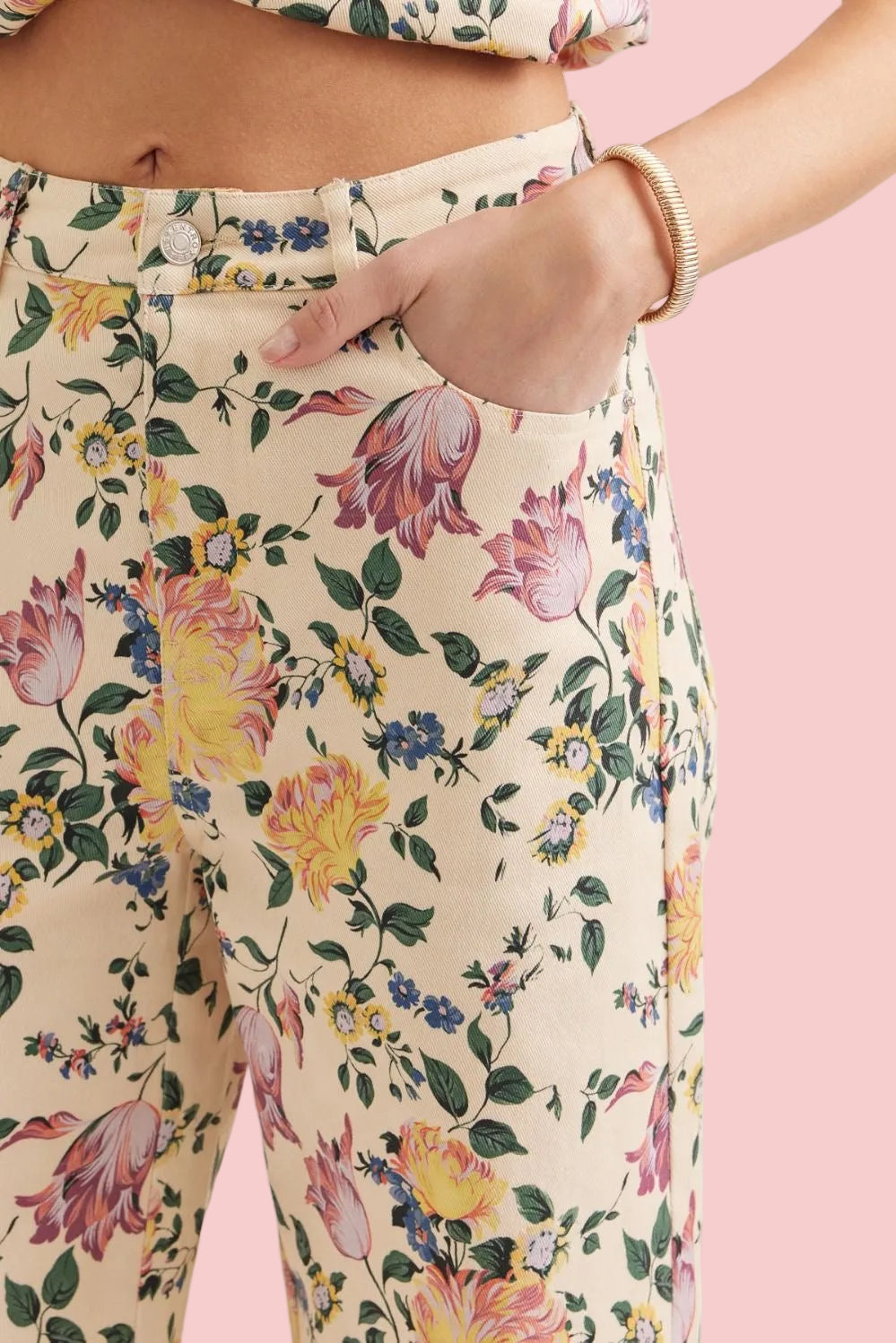 Floral Straight Pants