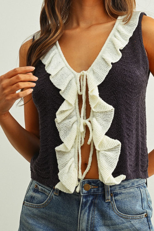 Lucila Navy Top