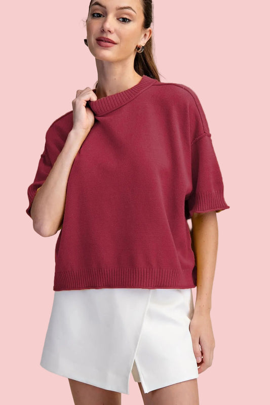 Diana Short Sleeve Sweater