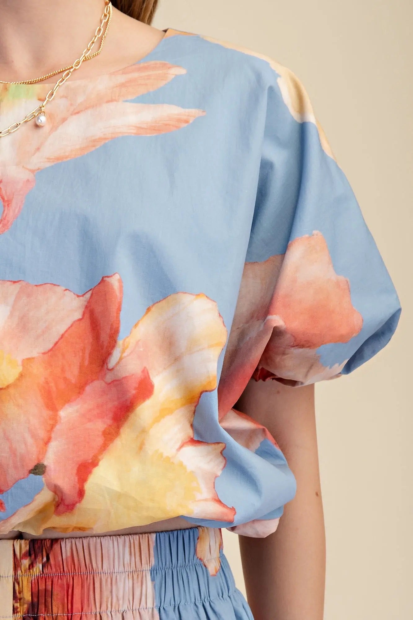Floral Bubble Top